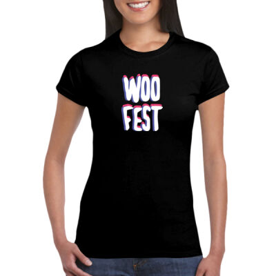 Woo Fest - GD72 Softstyle® Ladies' T-Shirt Thumbnail